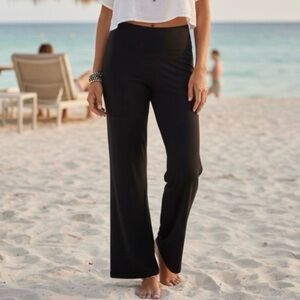 RBX Women’s Yoga Leggings Pants Black Boot Cut Full Length Large